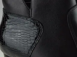 Čierne elegantné členkové topánky EVA K3115-60