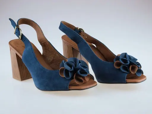 Pohodlné modro hnedé sandále Aspena ASP2185-90