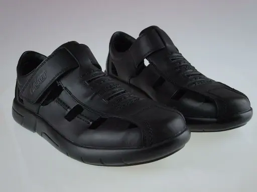 Letné čierne sandále Rieker B2783-00