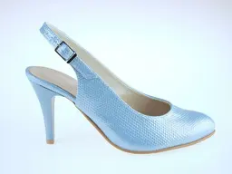 Elegantné jedinečné modro perleťové sandále EVA