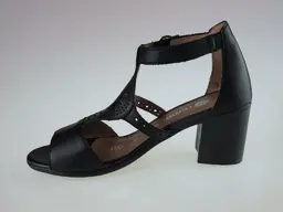 Čierne kožené sandále Remonte D2154-01