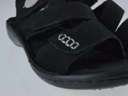 Čierne komfortné sandále Rieker 608Q3-00