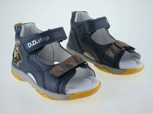 Modré vychádzkové sandálky D.D.Step DSB121-AC64-999A
