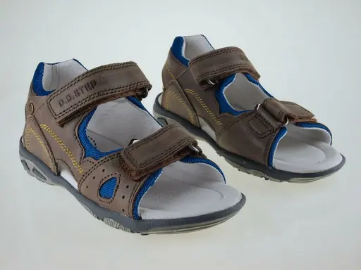 Hnedo modré sandálky D.D.Step AC290-7032OBT