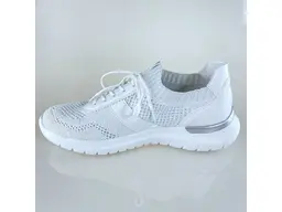 Biele letné plátené botasky Remonte R5701-80