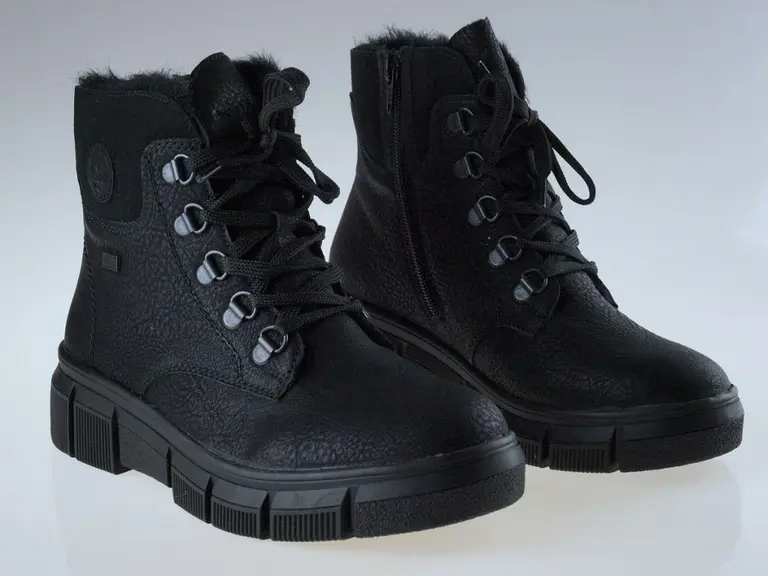 Hrubo zateplené čierne topánky Rieker X3433-00