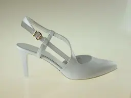 Biele kožené sandálky EVA A4799-10M
