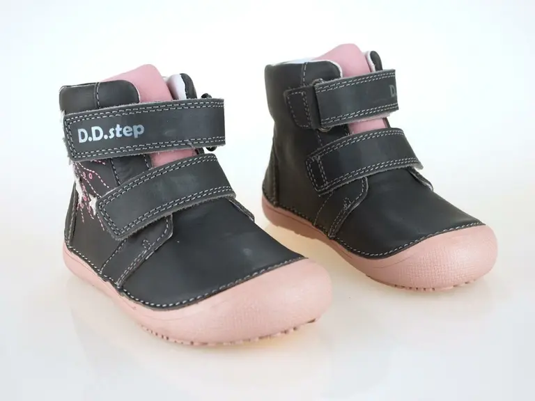 Ružovo sivé barefoot topánky D.D.Step DPG121A-A063-904A 
