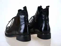 Čierne teplé kožené topánky Pollonus P5-1225-013