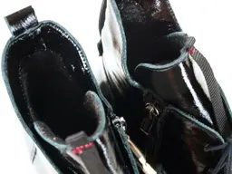 Čierne teplé kožené topánky Pollonus P5-1225-013