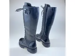 Čierne pohodlné teplé čižmy Rieker Z9106-00 