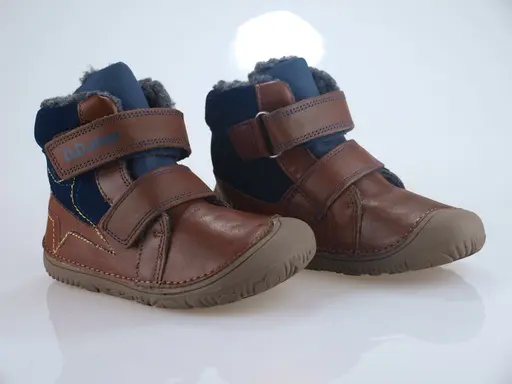 Hnedé barefoot zateplené topánočky D.D.Step DVB121-W073-688