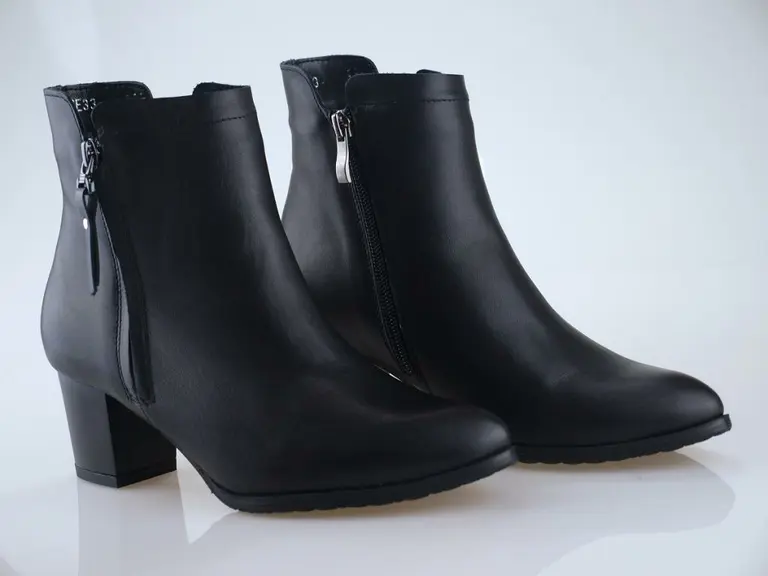 Čierne teplé topánky EVA K3196/5015-60