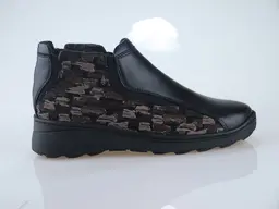 Teplé čierne topánky EVA K3194-60