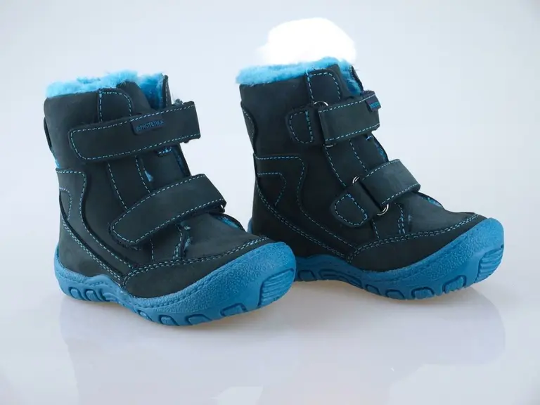 Teplé modré topánky Protetika Deron
