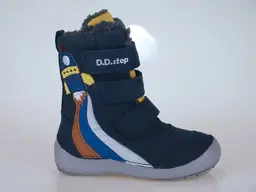 Modro žlté teplé topánočky D.D.Step DVB121-W023-561A