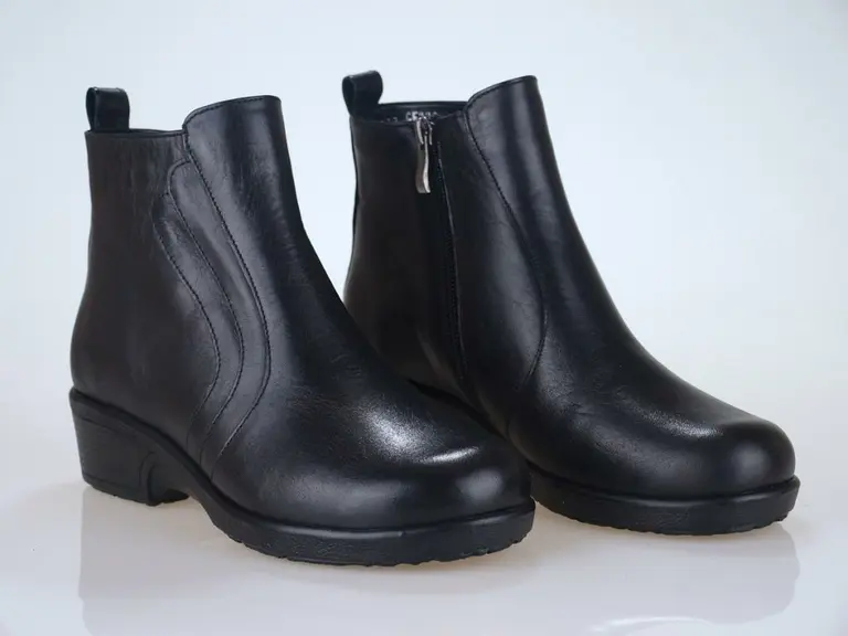 Čierne teplé topánky EVA K3123/318-60
