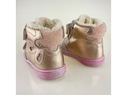 Zlato ružové teplé topánočky Ponte PV121-DA03-1-922A