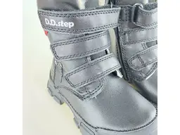 Teplé čierne čižmičky D.D.Step DVG121-W056-520B