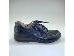 Čierne kožené topánky Helios H357-60