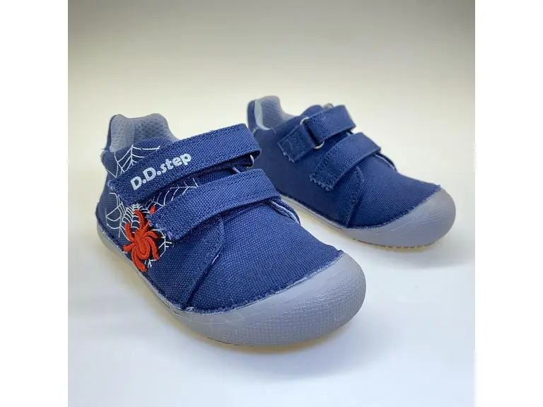 Fešné modré barefoot plátenky D.D.Step DPB122-C063-246