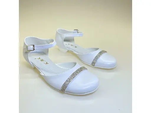 Biele sviatočné sandálky EVA KMK416S-10