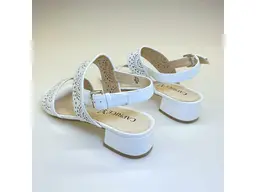 Biele krásne letné sandále Caprice 9-28203-28