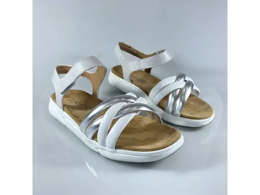 Sivé pohodlné sandálky Caprice 9-28601-28