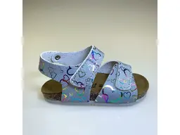 Pohodlné sivé sandále GoldStar Love Argento