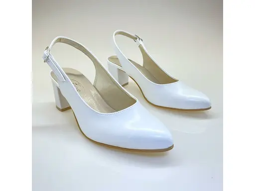 Dámske elegantné matné biele sandále EVA M920-10