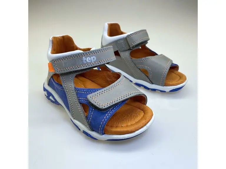 Sivé kožené sandálky D.D.Step DSB122-JAC290-831A