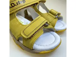 Žlté kožené sandálky D.D.Step DSB122-JAC64-894B