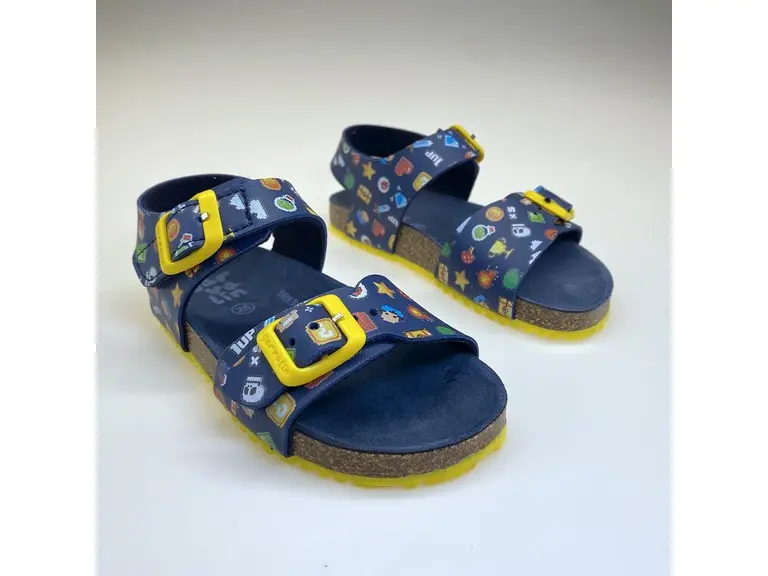 Modré pohodlné sandále Garvalin 222662-A