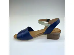 Modro zelené kožené sandále značky Sherlock 54.0266-90