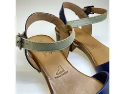 Modro zelené kožené sandále značky Sherlock 54.0266-90