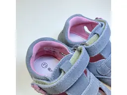 Sivé barefoot polosandále Protetika Flip Gris