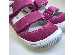 Fuksiové barefoot polosandále Protetika Meryl fuxia