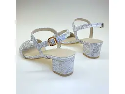 Biele elegantné kožené sandále EVA A2278-10