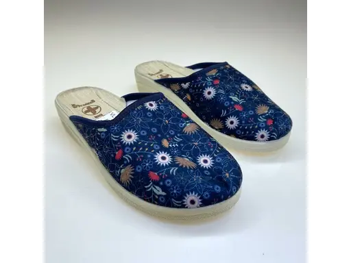 Modré pohodlné papuče EVA VL1461-90