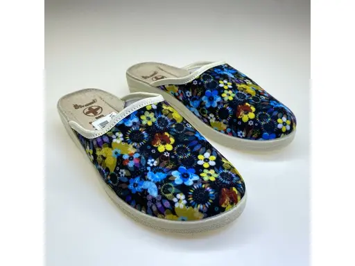 Kvetinkové pohodlné papuče EVA VL1311-Kvet