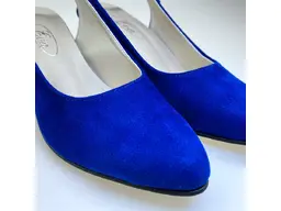 Elegantné semišové modré sandále EVA M920-86S