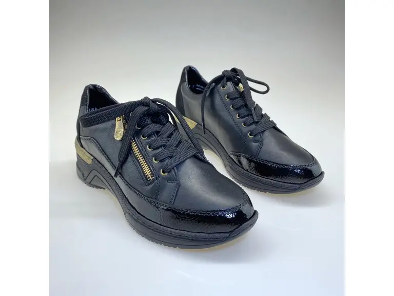 Čierne poltopánky Rieker N4330-00