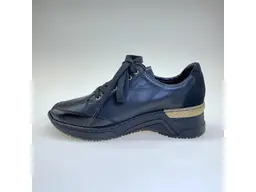 Čierne poltopánky Rieker N4330-00