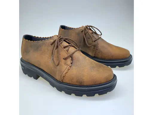 Hnedé kožené topánky EVA K3329/9108-40