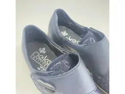 Modré pohodlné mokasíny Rieker 537C0-14