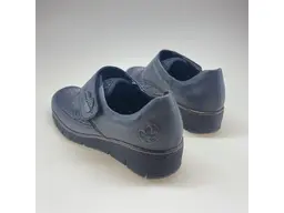 Modré pohodlné mokasíny Rieker 537C0-14