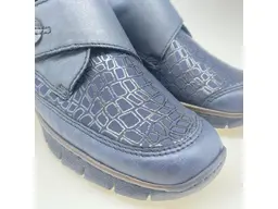 Modré pohodlné mokasíny Rieker 537C0-14