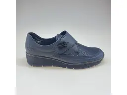 Modré pohodlné mokasíny Rieker 537C0-14