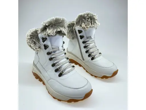 Biele teplé členkové topánky Rieker W0063-80