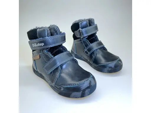 Čierne zateplené topánky D.D.Step DVB122-W068-363